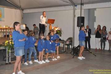 Lección escolar en el pregón de San Roque (Foto TF)